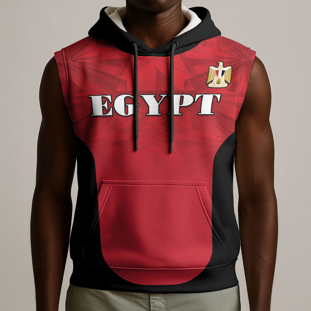 Custom Egypt Football 2026 Sleeveless Hoodie Go Pharaohs Special Style