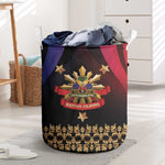 Haiti And Philippines Laundry Basket Haitian Filipino Heritage Crest