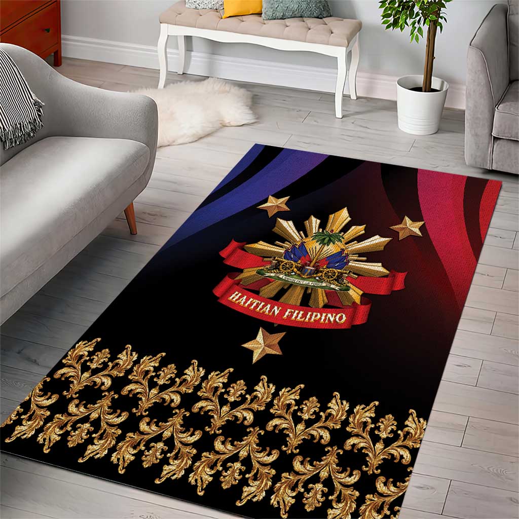 Hatian Rug Haiti And Philippines Area Rug Haitian Filipino Heritage Crest by ...