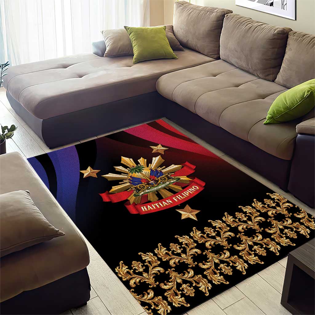 Hatian Rug Haiti And Philippines Area Rug Haitian Filipino Heritage Crest by ...