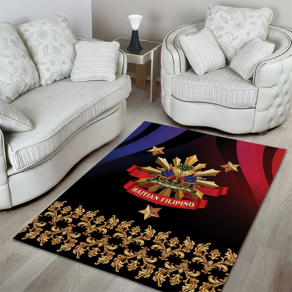 Hatian Rug Haiti And Philippines Area Rug Haitian Filipino Heritage Crest by ...