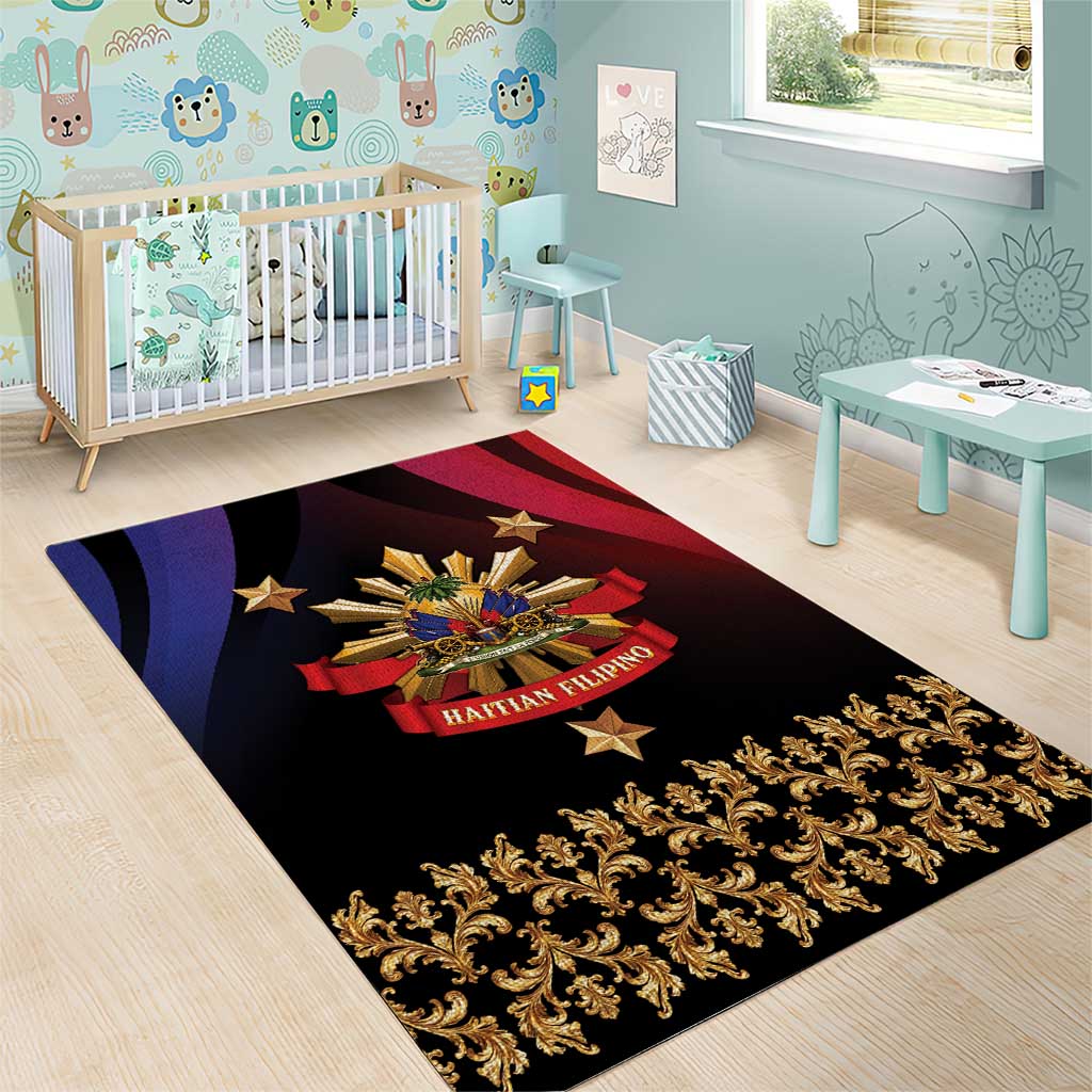 Hatian Rug Haiti And Philippines Area Rug Haitian Filipino Heritage Crest by ...