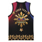 Personalized Haiti And Philippines Basketball Jersey Haitian Filipino Heritage Crest