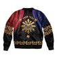 Personalized Haiti And Philippines Bomber Jacket Haitian Filipino Heritage Crest