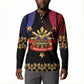 Personalized Haiti And Philippines Button Sweatshirt Haitian Filipino Heritage Crest