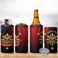 Personalized Haiti And Philippines 4 in 1 Can Cooler Tumbler Haitian Filipino Heritage Crest
