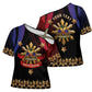 Personalized Haiti And Philippines Cross Shoulder Shirt Haitian Filipino Heritage Crest