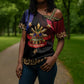Personalized Haiti And Philippines Cross Shoulder Shirt Haitian Filipino Heritage Crest