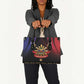 Haiti And Philippines Leather Bag Haitian Filipino Heritage Crest