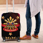 Haiti And Philippines Luggage Cover Haitian Filipino Heritage Crest