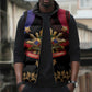 Personalized Haiti And Philippines Sleeveless Puffer Jacket Haitian Filipino Heritage Crest