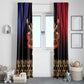 Haiti And Philippines Window Curtain Haitian Filipino Heritage Crest