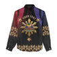 Personalized Haiti And Philippines Women Casual Shirt Haitian Filipino Heritage Crest