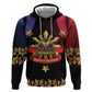 Personalized Haiti And Philippines Zip Hoodie Haitian Filipino Heritage Crest