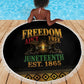 Juneteenth 1865 Beach Blanket Freedom Ain't Free
