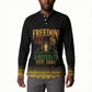 Juneteenth 1865 Button Sweatshirt Freedom Ain't Free