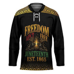 Juneteenth 1865 Hockey Jersey Freedom Ain't Free