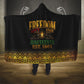 Juneteenth 1865 Hooded Blanket Freedom Ain't Free