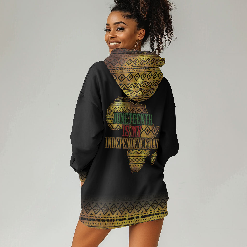 Juneteenth 1865 Hoodie Dress Freedom Ain't Free
