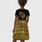 Juneteenth 1865 Kid Short Sleeve Dress Freedom Ain't Free