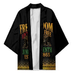 Juneteenth 1865 Kimono Freedom Ain't Free