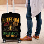 Juneteenth 1865 Luggage Cover Freedom Ain't Free