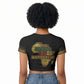 Juneteenth 1865 Raglan Cropped T shirt Freedom Ain't Free