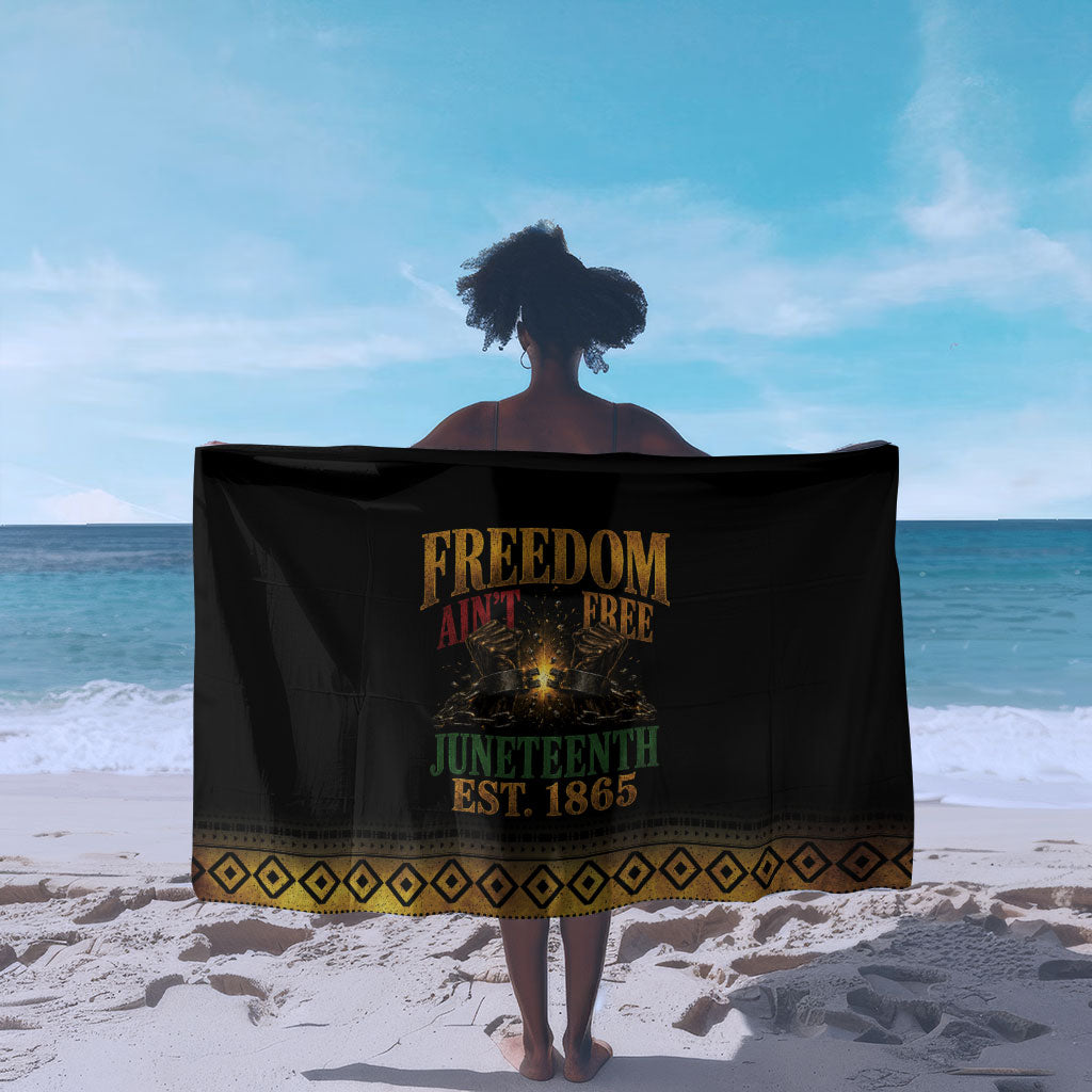 Juneteenth 1865 Sarong Freedom Ain't Free