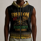 Juneteenth 1865 Sleeveless Zip Hoodie Freedom Ain't Free