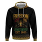 Juneteenth 1865 Zip Hoodie Freedom Ain't Free