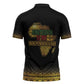 Juneteenth 1865 Zipper Polo Shirt Freedom Ain't Free