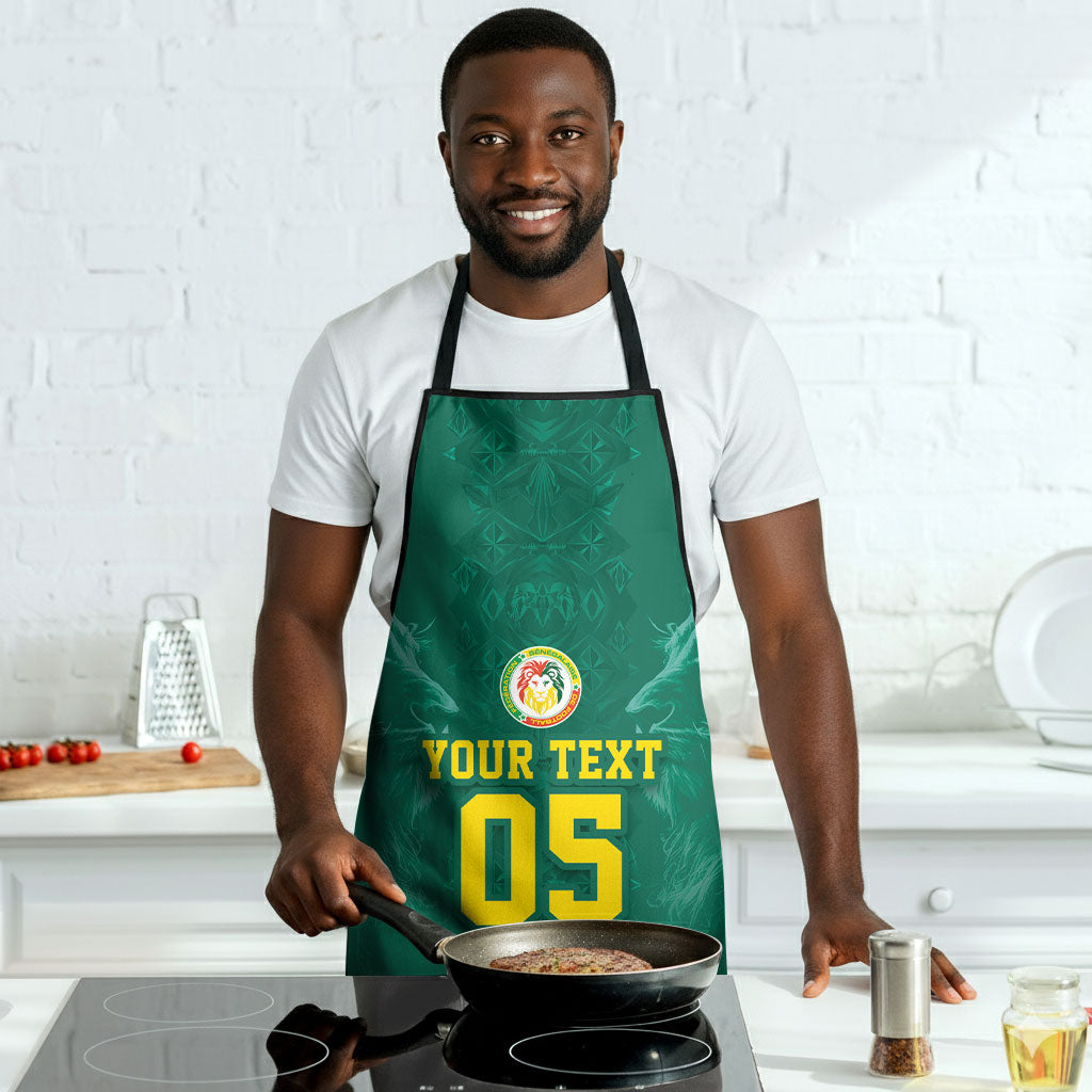 Custom Senegal Football Apron Lions Of Teranga Sporty Style