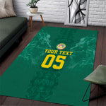 Custom Senegal Football Area Rug Lions Of Teranga Sporty Style