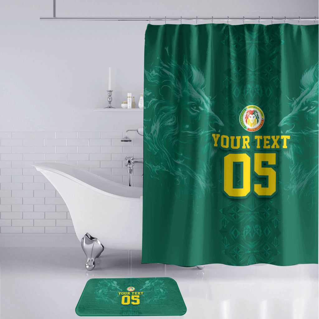 Custom Senegal Football Bathroom Set Lions Of Teranga Sporty Style
