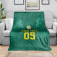 Custom Senegal Football Blanket Lions Of Teranga Sporty Style