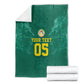 Custom Senegal Football Blanket Lions Of Teranga Sporty Style