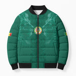 Custom Senegal Football Bomber Puffer Jacket Lions Of Teranga Sporty Style