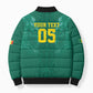 Custom Senegal Football Bomber Puffer Jacket Lions Of Teranga Sporty Style