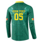 Custom Senegal Football Button Sweatshirt Lions Of Teranga Sporty Style