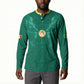 Custom Senegal Football Button Sweatshirt Lions Of Teranga Sporty Style