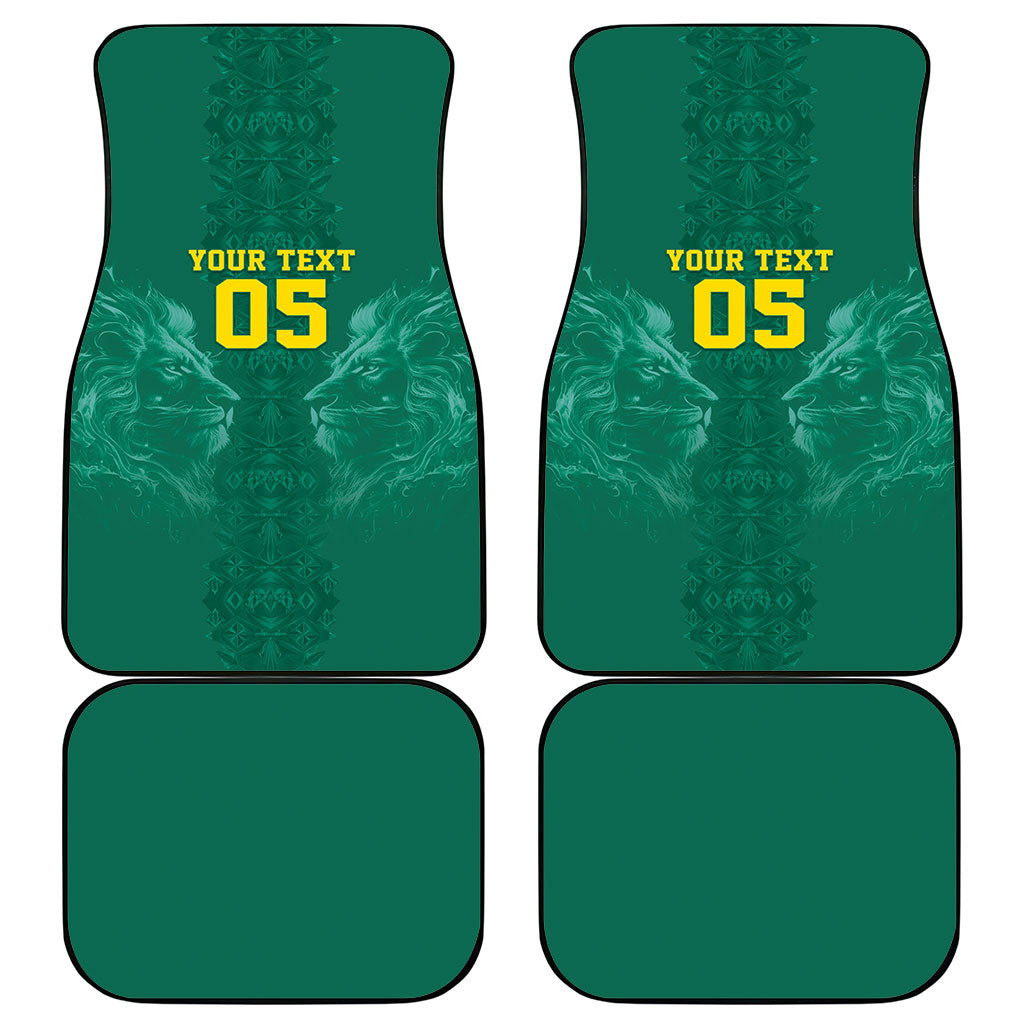Custom Senegal Football Car Mats Lions Of Teranga Sporty Style