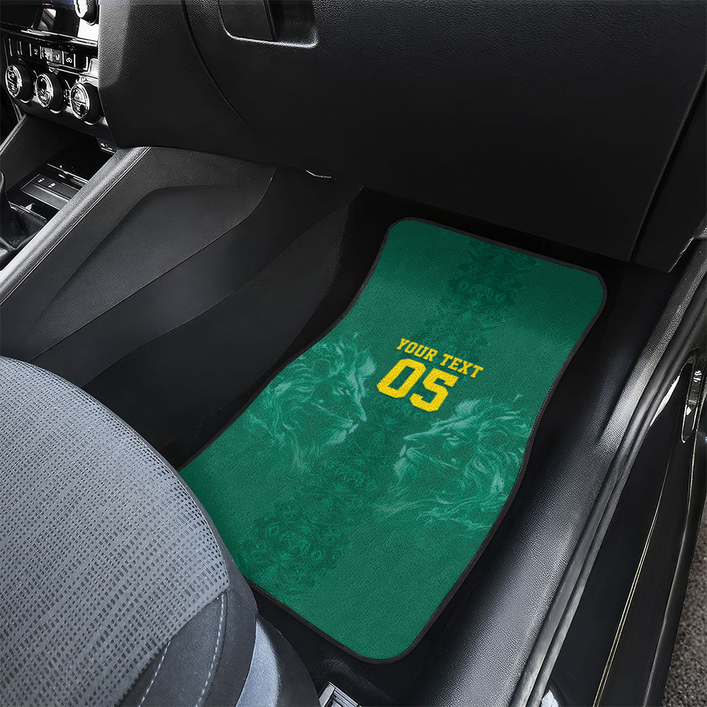 Custom Senegal Football Car Mats Lions Of Teranga Sporty Style