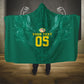 Custom Senegal Football Hooded Blanket Lions Of Teranga Sporty Style