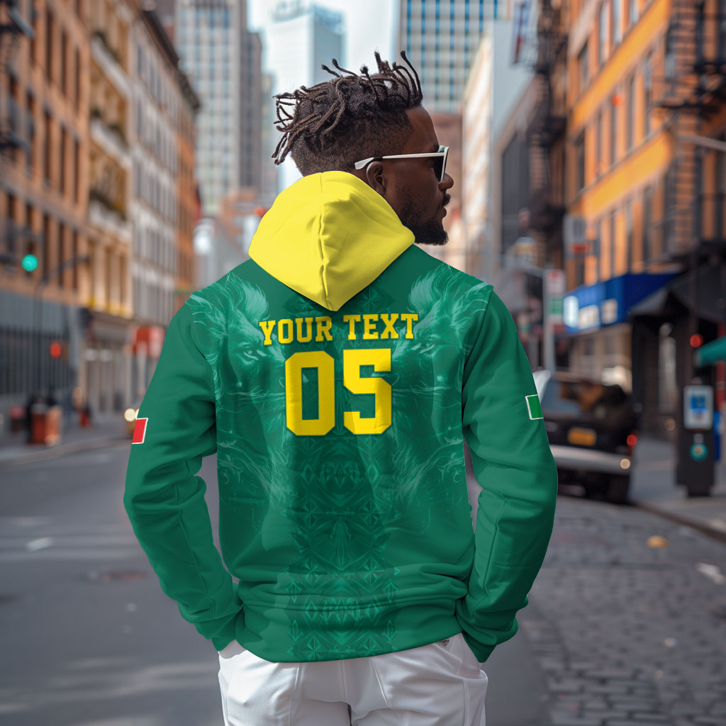 Custom Senegal Football Hoodie Lions Of Teranga Sporty Style