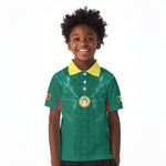 Custom Senegal Football Kid Polo Shirt Lions Of Teranga Sporty Style