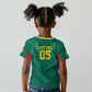 Custom Senegal Football Kid T shirt Lions Of Teranga Sporty Style