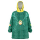 Custom Senegal Football Kid Wearable Blanket Hoodie Lions Of Teranga Sporty Style