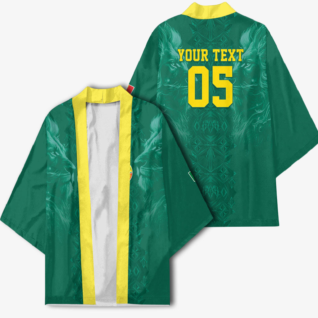 Custom Senegal Football Kimono Lions Of Teranga Sporty Style