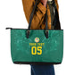 Custom Senegal Football Leather Tote Bag Lions Of Teranga Sporty Style