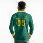 Custom Senegal Football Long Sleeve Polo Shirt Lions Of Teranga Sporty Style